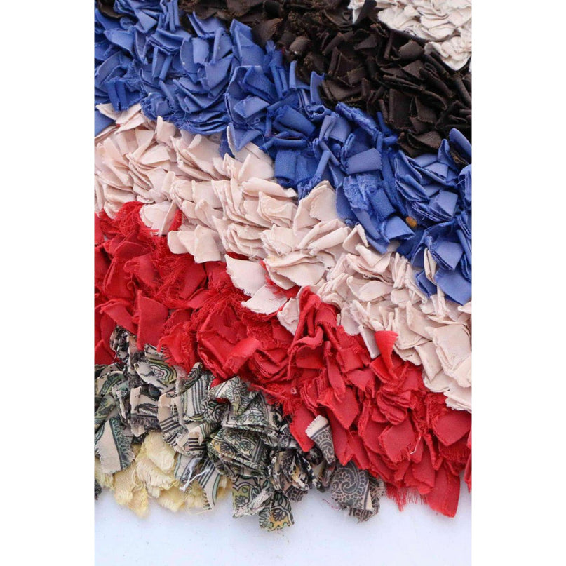 Marokkaans Berber-tapijt van gerecycled textiel 89 x 172 cm
