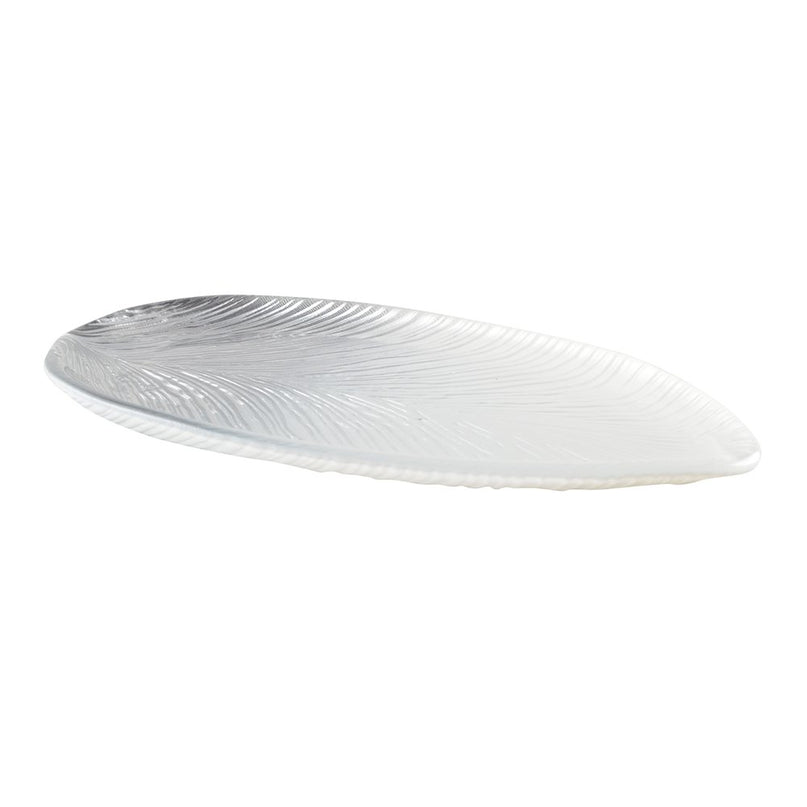 Zilver zilvermodel blad 30x14x2cm