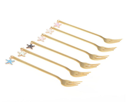 Star Golden Dessert Forks - veel van 6