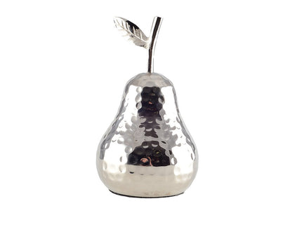 Zilveren decoratieve peer 10.5x10.5x19cm