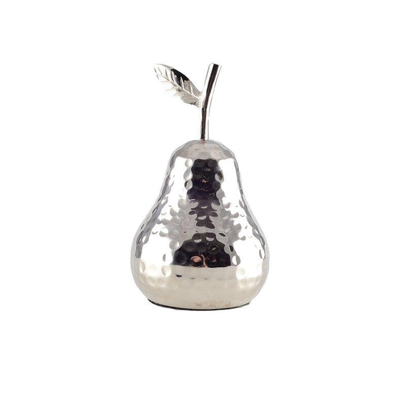 Zilveren decoratieve peer 10.5x10.5x19cm
