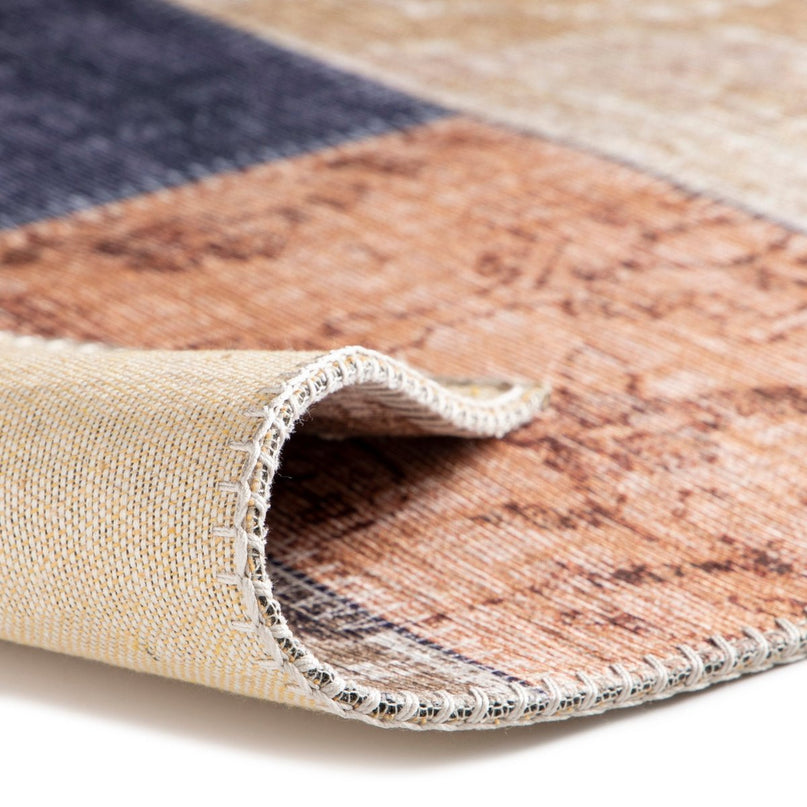 Patchwork tapijt afwerking Engels naaien caravan