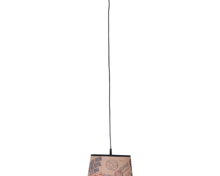 Hanglamp met stoffen kap "Print"