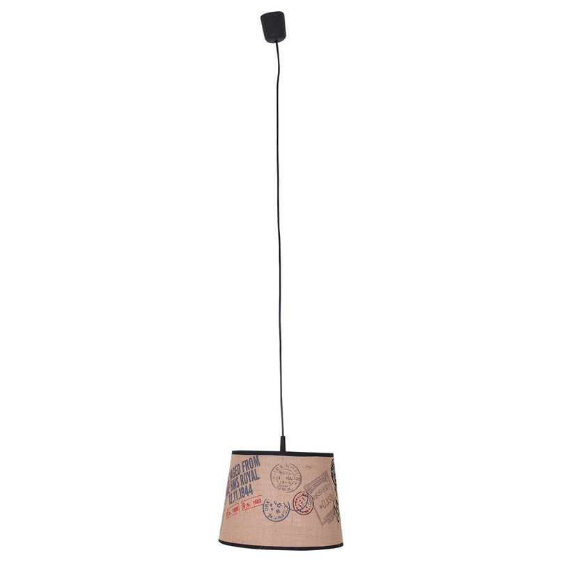 Hanglamp met stoffen kap "Print"