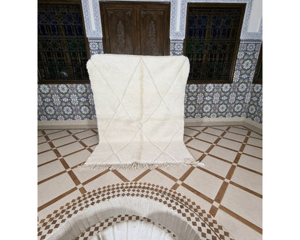 Berber vloerkleed Beni Ouarain zuivere wol 105 x 205 cm