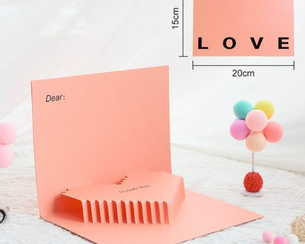3D -kaart - Minimalistische liefdeskaart