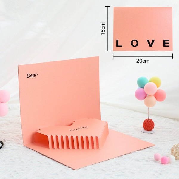 3D -kaart - Minimalistische liefdeskaart