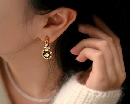 Vintage geïnspireerde Rose Drop oorbellen