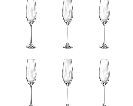 WATERVAL CHAMPAGNE FLUIT-SET VAN 6
