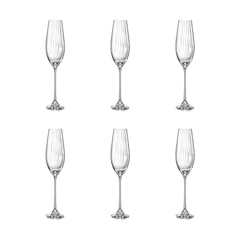 WATERVAL CHAMPAGNE FLUIT-SET VAN 6