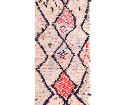 Zuiver wollen Marokkaans Berber-tapijt 85 x 172 cm