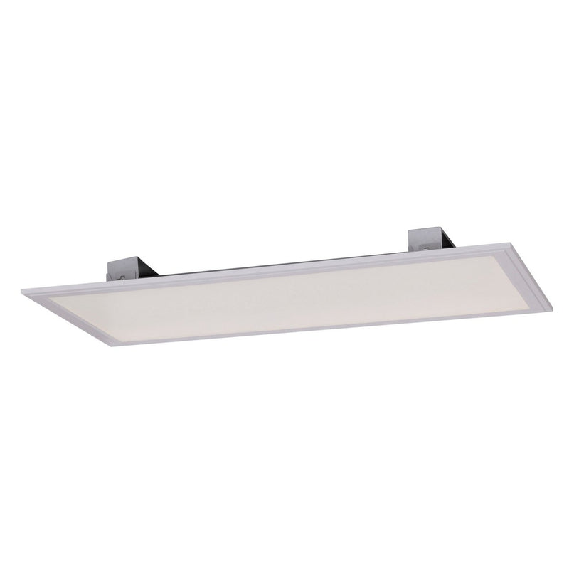 LED -assemblagepaneel "Sorriso", montagelamp gemaakt van metaal en plastic in wit met stevig ingebouwde LED's, 30 x 60 cm voor interieurs