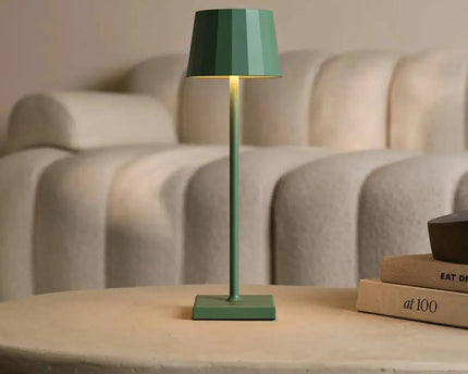 William Sage groene oplaadbare tafellamp – USB-C, dimbaar, batterij met een levensduur van 120 uur