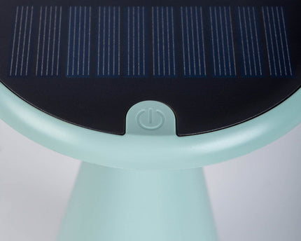 Zonne -batterijtafellamp "Palu" voor buiten en binnen, gemaakt van plastic in groen, 20 cm hoog