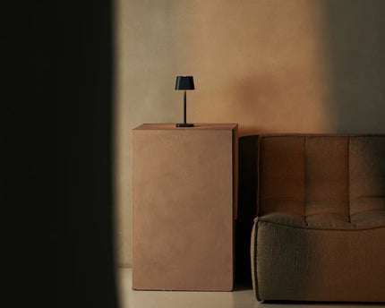 Ava Stone Gray - Oplaadbare tafellamp | Stijlvol, draadloos lamp en dimbaar