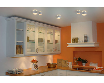 LED Spot "Trios" Ø 10 cm wit, gemaakt van metaal en plastic met geïntegreerde LED's
