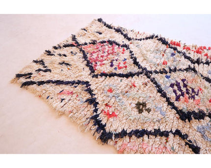 Zuiver wollen Marokkaans Berber-tapijt 85 x 172 cm