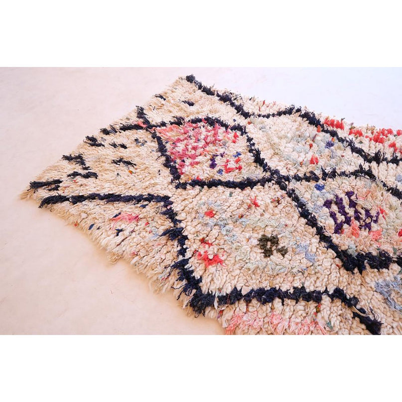 Zuiver wollen Marokkaans Berber-tapijt 85 x 172 cm