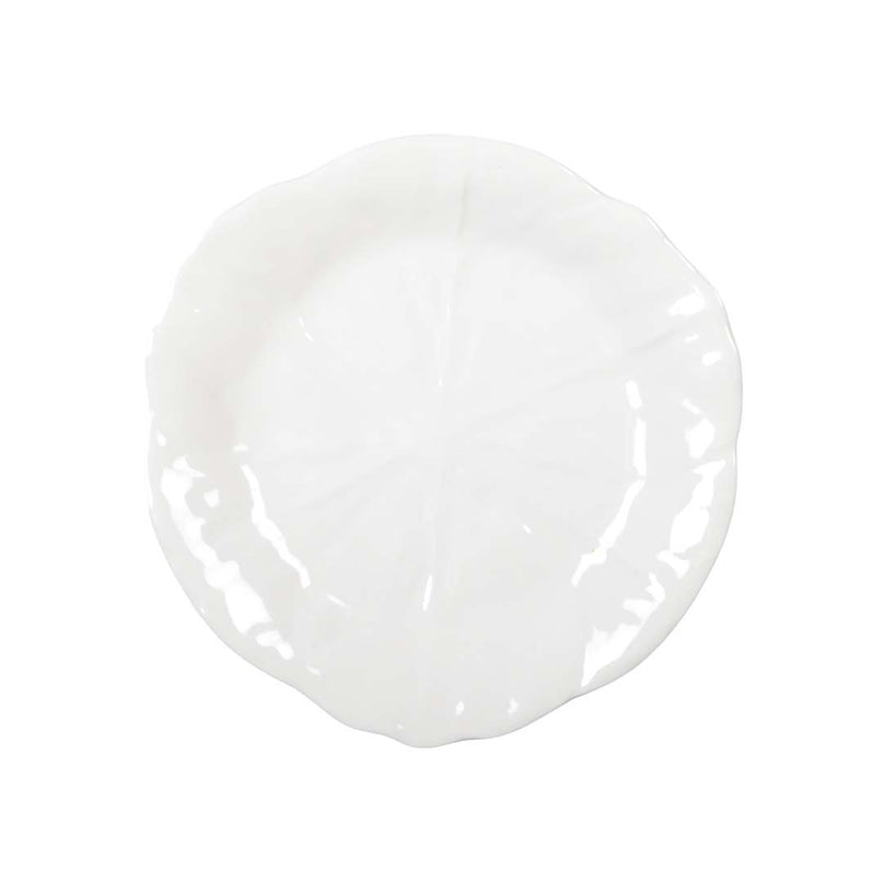 Witte dessertplaat in melamine 21x21x1.5 cm