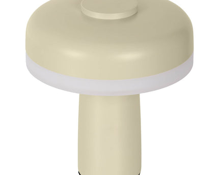 Draadloos tafellicht "pilu", 16,5 cm hoog, boven Ø van 15 cm, metaal in de kleur vorst allond