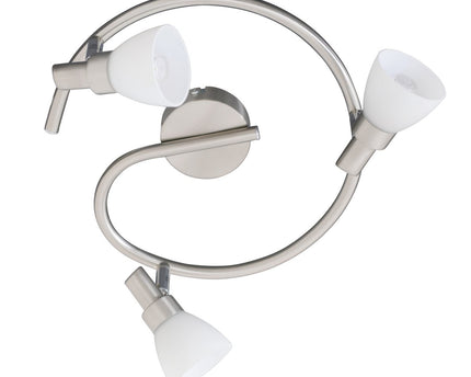 3 LED-wand u. Plafondlamp "Feltre" d:28cm