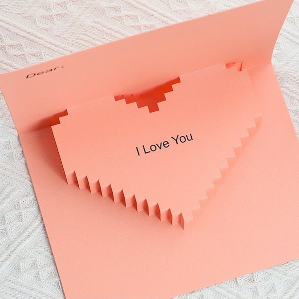 3D -kaart - Minimalistische liefdeskaart