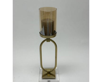 CANDLESTICK | GLASS | GOLD ZH02 Small size: 12*8.5*40