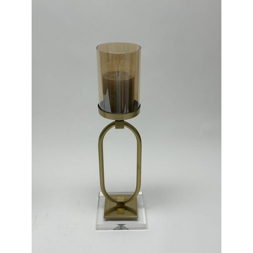 CANDLESTICK | GLASS | GOLD ZH02 Small size: 12*8.5*40