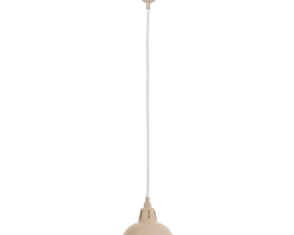 Metalen hanglamp "Desira", retro -klassieker, gemaakt van metaal in lichtbruine, E27 Socket