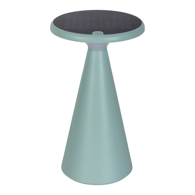 Zonne -batterijtafellamp "Palu" voor buiten en binnen, gemaakt van plastic in groen, 20 cm hoog