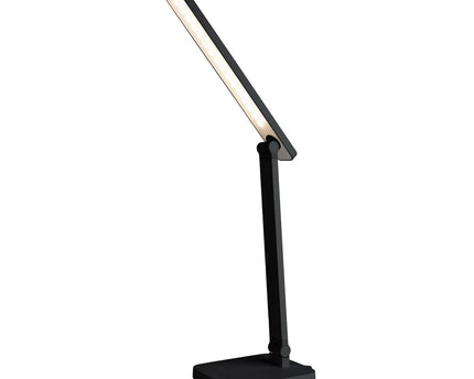 LED -tafellamp "Mover" zwart, metaal en plastic, 38 cm hoog, opladen, dimpelbaar, CCT -kleurwisselaar