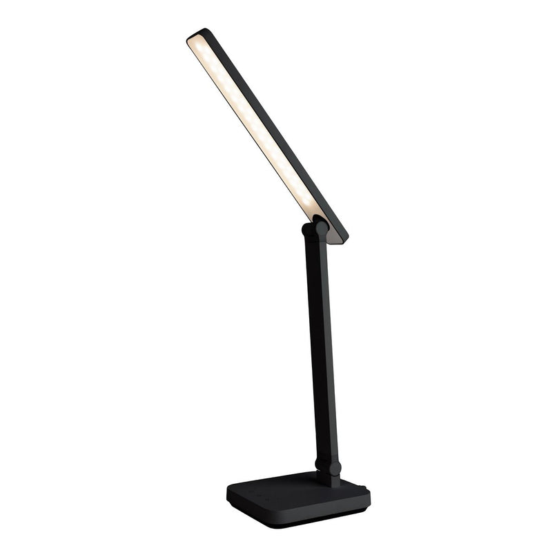 LED -tafellamp "Mover" zwart, metaal en plastic, 38 cm hoog, opladen, dimpelbaar, CCT -kleurwisselaar