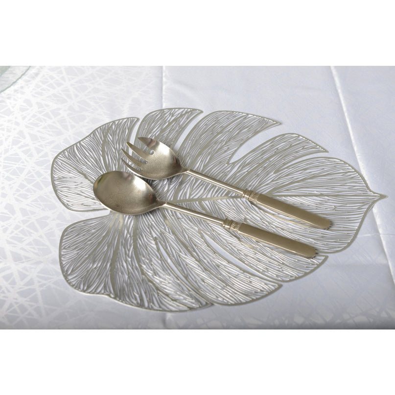 ZILVEREN FILIGREE BLADPLATTER