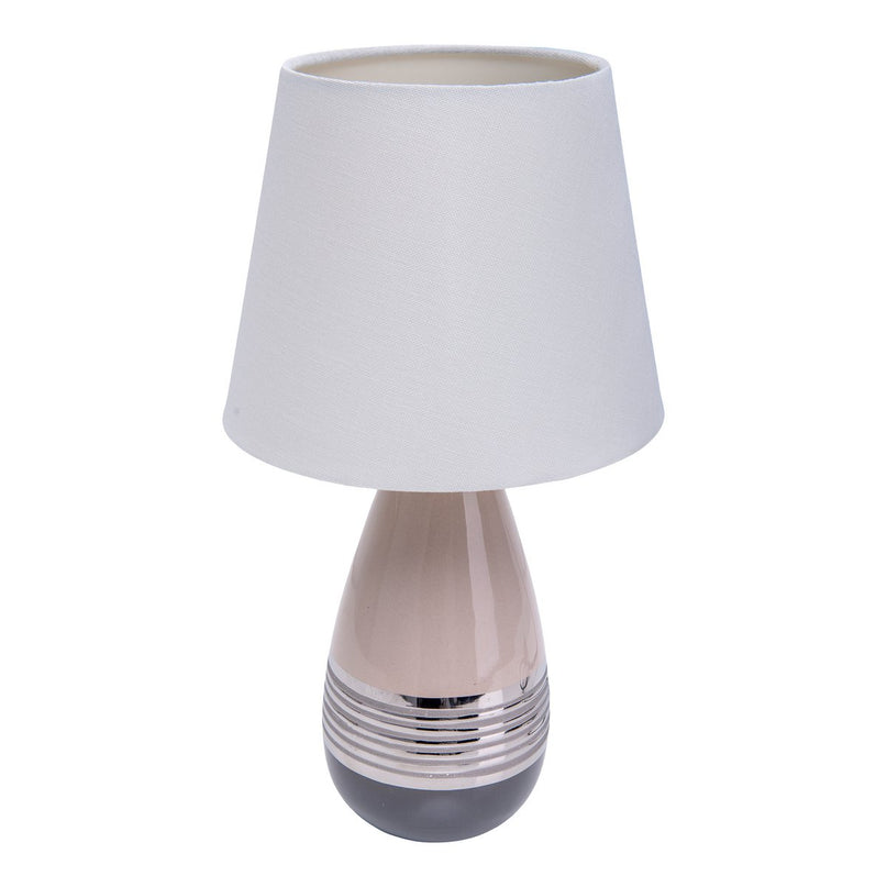 Keramische tafellamp "Carrara" h: 38cm