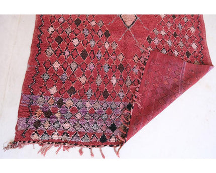 Vintage wollen Berberkleed 192 x 366 cm