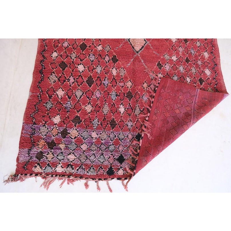 Vintage wollen Berberkleed 192 x 366 cm