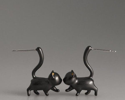 Cute Cat Design Speelse oorbellen
