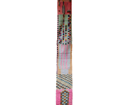 Kleurrijk Berber Boujad halkleed 78 x 743 cm