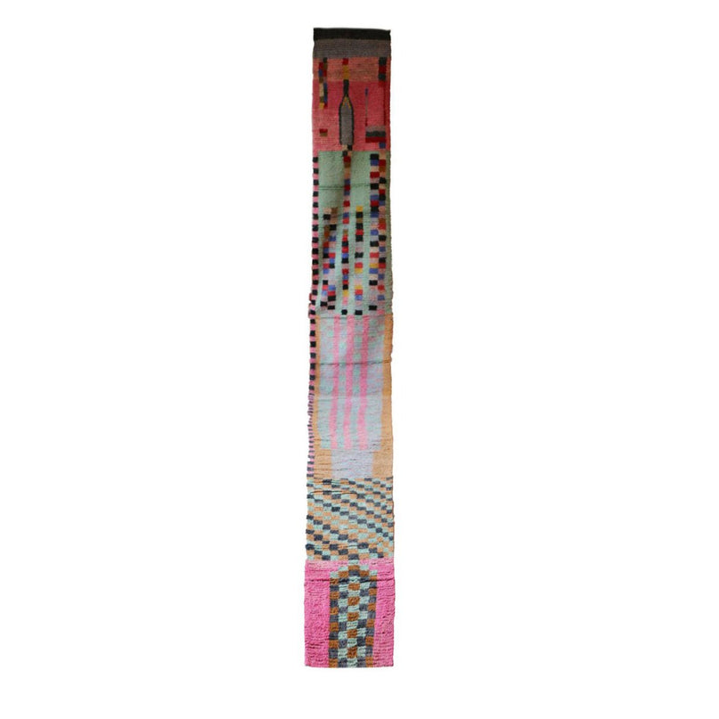 Kleurrijk Berber Boujad halkleed 78 x 743 cm