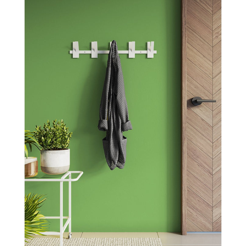 Gorillz Incision - Kapstok - Wandkapstok - 10 Kapstok haken - Metaal - Wit