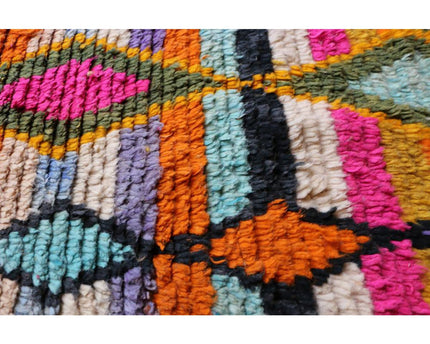 Zuiver wollen Marokkaans Berber halkleed 73 x 390 cm