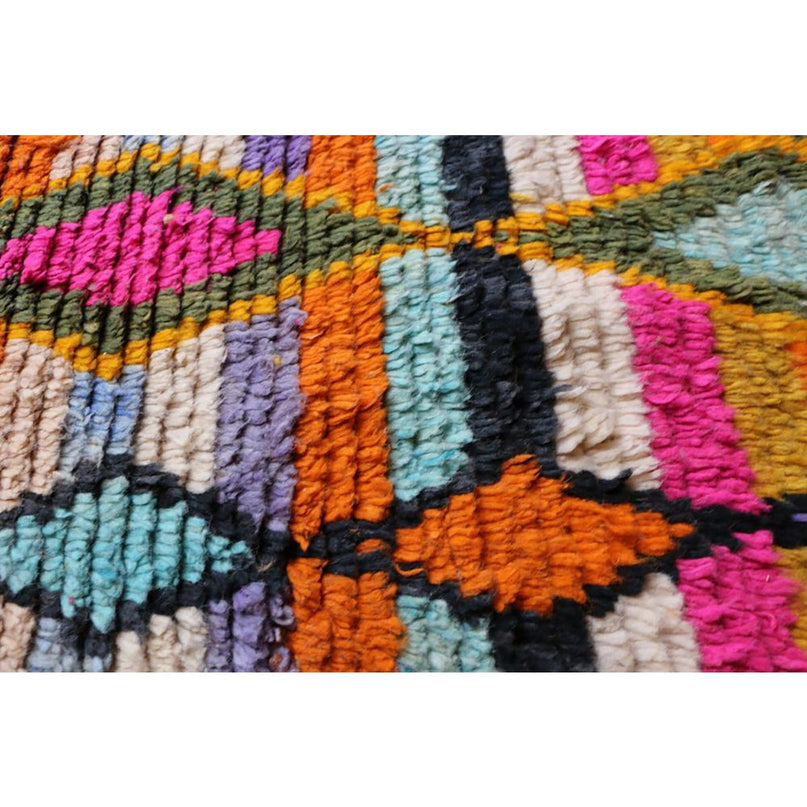 Zuiver wollen Marokkaans Berber halkleed 73 x 390 cm