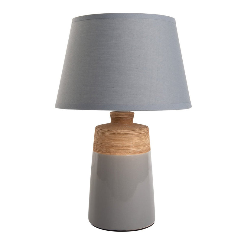 Keramische tafellamp "Talia", tafellamp gemaakt van keramiek, beige/grijs, met E14 -aansluiting, voor eetkamer, woonkamer, gang of kantoor, 31 cm hoog