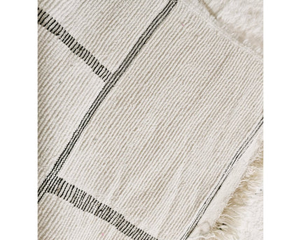 Berber vloerkleed Beni Ouarain zuivere wol 153 x 263 cm