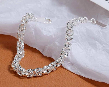 Klassieke sterling zilveren drakenkettingarmband