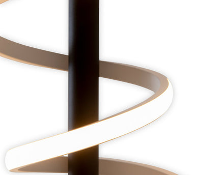 LED -tafellamp "Belleza", moderne metalen en plastic tafellamp in zwart en wit, met stevig gebouwd -in LED's, 50 cm hoog, verlichting voor woonkamer, eetkamer, slaapkamer of kantoor.