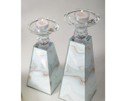 9x9x21cm Marble Color Candle Holder