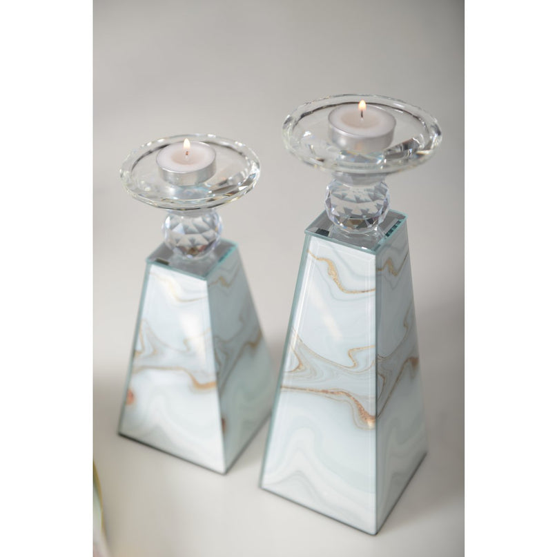 9x9x21cm Marble Color Candle Holder