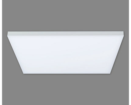 LED -paneel plafondlamp "Carente" zijlengte 45 cm, frameless, vele functies, gemaakt van metaal en plastic, witte, geïntegreerde LED's