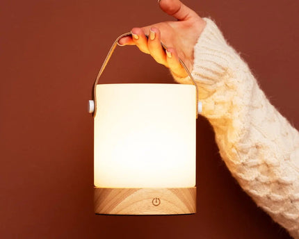 Avery lichtbruin oplaadbare taflamp-draadloos, dimable en USB-C